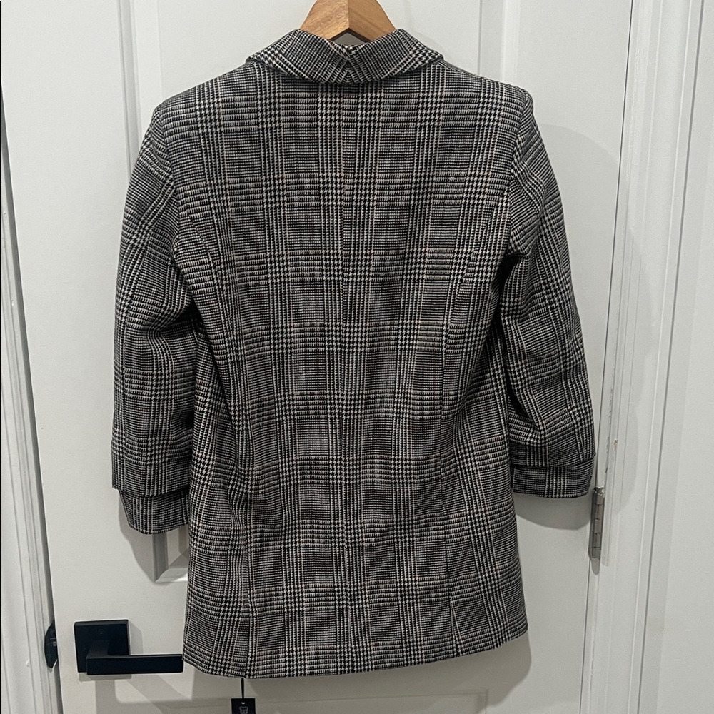 New! Blank NYC‎ Women's Black and White Plaid Blazer Size XS - Picture 6 of 8